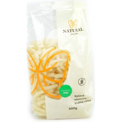 Natural Jihlava Rýžové těstoviny bez lepku trubky velké 300 g