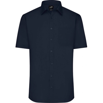 James & Nicholson pánská košile s krátkým rukávem JN680 tmavě modrá