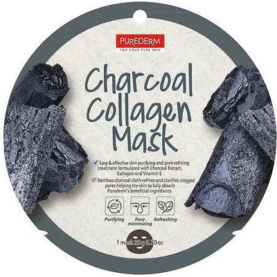 Purederm Колагенова маска за лице с въглен PUREDERM Charcoal Collagen Mask 18 ml