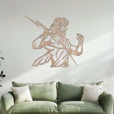 dřevo života Dřevěná dekorace ZEUS Rozměry (cm): 80x70, Zvolte barvu dekoru: Dub Sonoma