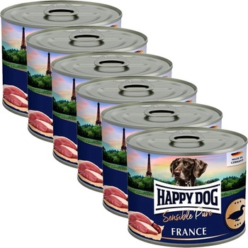 Happy Dog Sensible Pure France 6 x 200 г / патица