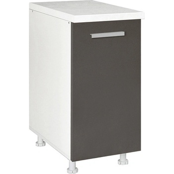 Matis Кухненски шкаф долен с една врата in d40 k сив