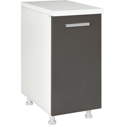 Matis Кухненски шкаф долен с една врата in d40 k сив