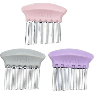 Melii Комплект вълнообразни ножове Melii - Pink, purple & grey, 3 броя (ML20100)