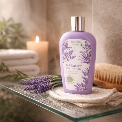 Bohemia Herbs Lavender regenerační krémový sprchový gel 250 ml