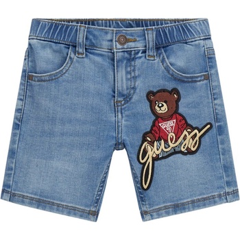 Guess Детски къси дънки Guess - С голямо мече, сини, 18 м (20252-N5GD14-D4CA0-LTUB-18M)