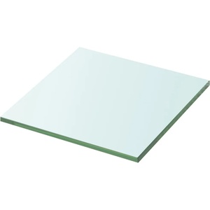 vidaXL Плоча за рафт, прозрачно стъкло, 20 x 20 см (243804)