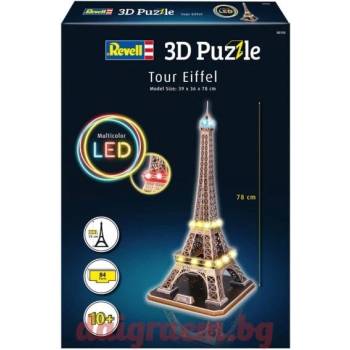 Revell 3D пъзел Revell 00150 - Айфеловата кула, с LED осветление (R00150)