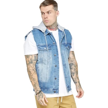 SIKSILK Потник Siksilk Rinse&Denim vest - Blue (Blue)