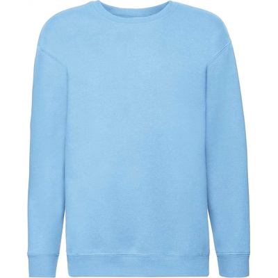Fruit of the Loom dětská mikina Set-In Sweat světle modrá