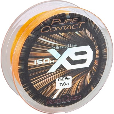 Iron Claw Šnúra Pure Contact X9 Oranžová 150m 0,09mm 7,8kg
