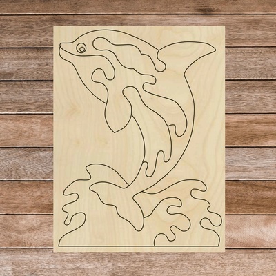 Sentop H018 4139-63737 Drevená montessori zmyslová pomôcka - Delfín