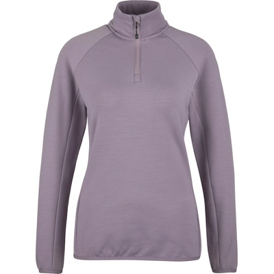 Heber Peak Дамски вълнен пуловер Heber Peak Women's MerinoBlend SaplingHe. II Half Zip Jumper - Plum Grey (105-6172-0214)