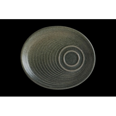BONNA Plytký raňajkový tanier 200x170 mm Ripple, Hornfels