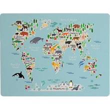 Podložka na stôl Little Nice Things World Map, 55 × 35 cm