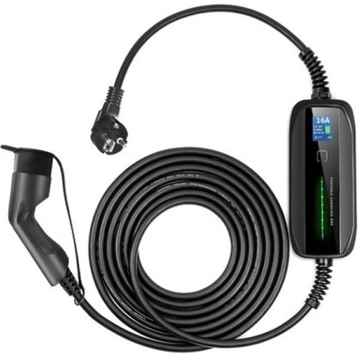 Extralink BS-PCD030 16A 3.6kW Schuko | Portable Electric Car Charger | 1 phase, 5.5m, LCD, IP67