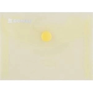 DONAU Envelope briefcase DONAU latch, PP, A7, 180micr. , yellow