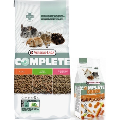 Versele-Laga Cavia Complete 8 kg + Mrkvová pochúťka pre králiky a hlodavce 50 g