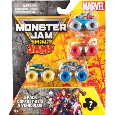 Set aut Monster Jam Mini Jams Marvel 5ks