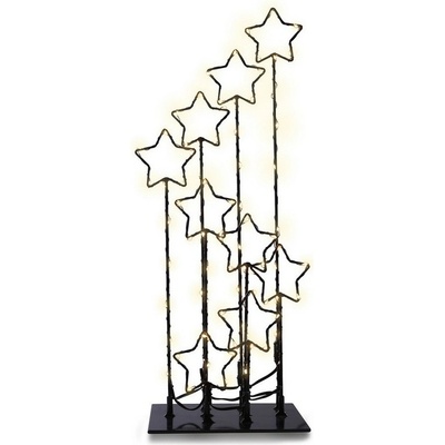 DecoKing Vianočná LED dekorácia s hviezdami 16 cm