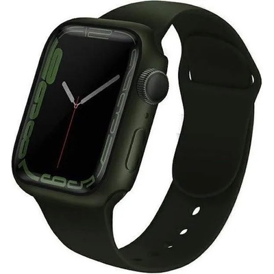 Uniq Legion Apple Watch Case 45mm - качествен твърд кейс с вграден стъклен протектор за дисплея на Apple Watch 7 45мм (зелен)