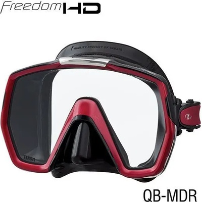 TUSA маска freedom hd черна/тъмно червен металик (tus m1001qb mdr)