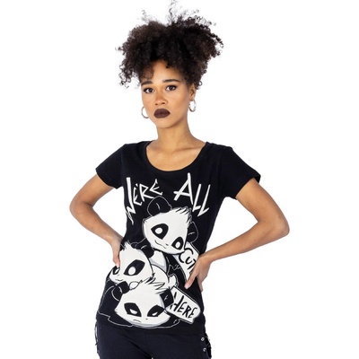 Cupcake cult тениска cupcake cult - we're all cute - черна- poi1380