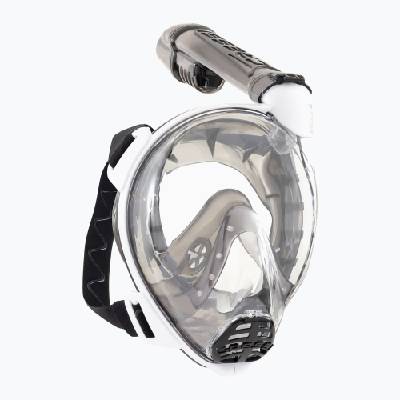 Цялолицева маска за шнорхелинг Cressi Komodo Full Face white/black