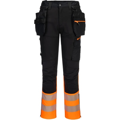 Portwest dx457 hi-vis craft / Работен панталон с отразяваща талия и сваляща се торбичка - hv оранжев uk 46/eu 62 (dx457obr46)