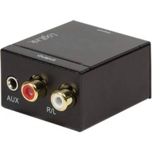 LogiLink Преходник LogiLink CA0101, от Toslink (ж) и Coaxial (ж) към Chinch (ж) и Jack(ж), 3.5mm (CA0101)