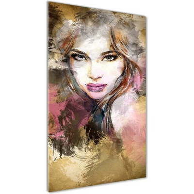 Vertikálny foto obraz sklenený Abstrakcie žena 50x100 cm