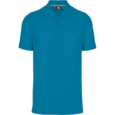 Designed To Work pánská nežmolkující polokošile Finish tropická modrá