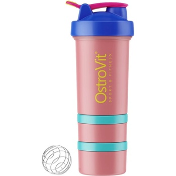 OstroVit Premium Shaker 3 in 1 | Different Colors [450 мл] Розово - Синьо