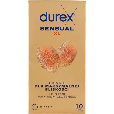 Durex Sensual XL Wide Fit 10 ks