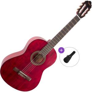 Valencia VC204 Basic SET 4/4 Transparent Wine Red Класическа китара