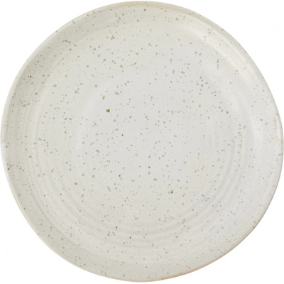 House Doctor Kameninový dezertní talíř Pion Grey/White 16,5 cm béžová barva keramika