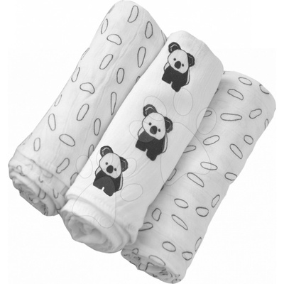 smarTrike bambusové zavinovačky Koala Black&White