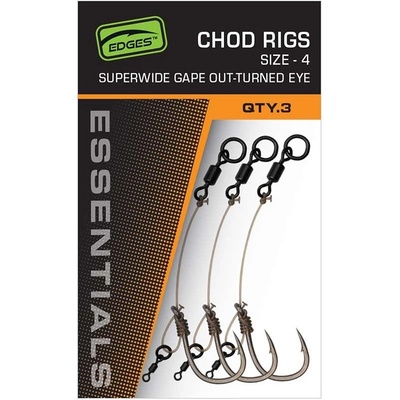 Fox Návazce Edges SWOG Chod Rigs velikost 4 3 ks