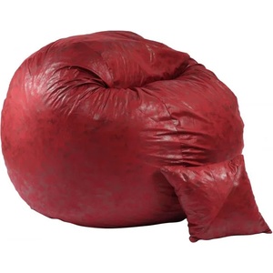 Pufrelax Комплект, Барбарон и декоративна възглавница, 600л. , King Size - Cranberry, Перящ се калъф, Трансформира се в легло, Пълнеж с микс от мемори пяна и дунапрен, Гама Premium