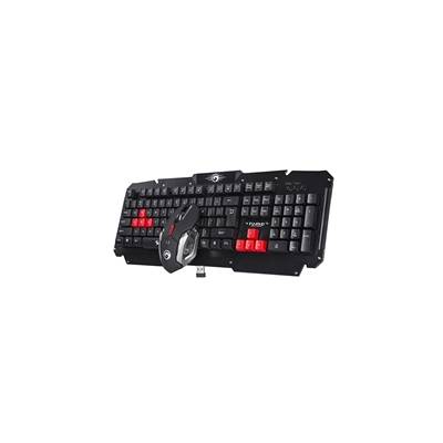 Marvo KW509 Klávesnice s optickou myší, CZ/SK, herní sada - černá (PC)