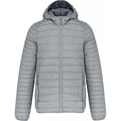 Kariban bunda Down jacket K6110 zimní pánská Marl Silver Stříbrný melír