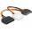 Delock SATA 15pin-Molex 4pin + SATA 15pin Converter 65235