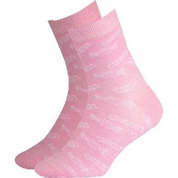 GATTA Vzorované dívčí ponožky 234.59n 214.59n růžová