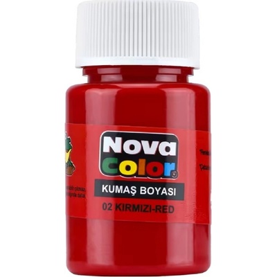 NOVA COLOR barva na textil červená 30 ml – Zboží Dáma