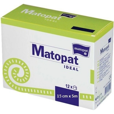 Matopat Elastický obväz Matopat Ideal s klipom na rany a fixáciu 15 cm x 5 m 12 ks