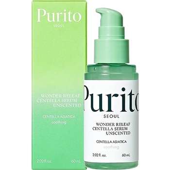 PURITO Wonder Releaf Centella Serum Unscented серум за лице с центела азиатика унисекс 60 мл