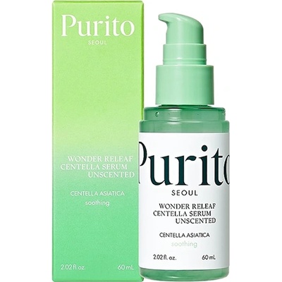 PURITO Wonder Releaf Centella Serum Unscented серум за лице с центела азиатика унисекс 60 мл