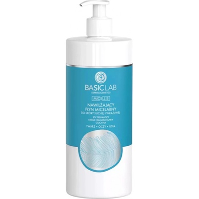 BasicLab Micellis Hydratační micelární voda pro suchou a citlivou pleť 500 ml