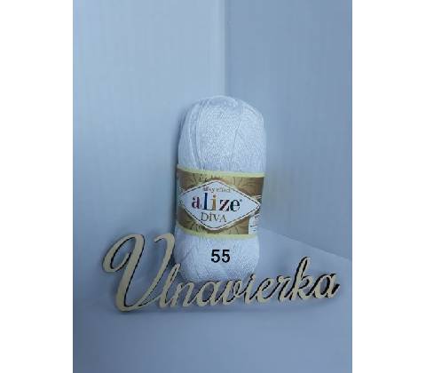 Alize Diva 55 biela
