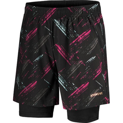 Athmove Binifred 2in1 běžecké kraťasy dámské kraťasy černá